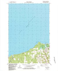 Port Wing 1984 topographic map thumbnail