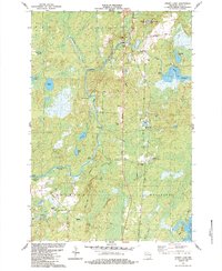 Priest Lake 1984 topographic map thumbnail