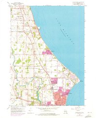 Racine North 1958 topographic map thumbnail