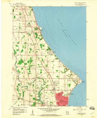 Racine North 1958 topographic map thumbnail