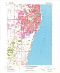 Racine South 1958 topographic map thumbnail