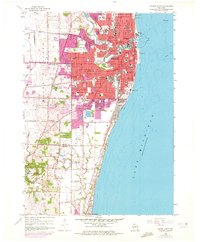 Racine South 1958 topographic map thumbnail