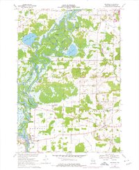 Readfield 1969 topographic map thumbnail