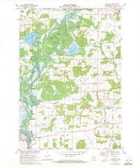 Readfield 1969 topographic map thumbnail