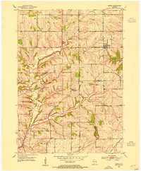 Rewey 1952 topographic map thumbnail