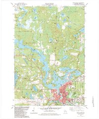 Rhinelander 1982 topographic map thumbnail