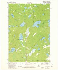 Roberts Lake 1973 topographic map thumbnail