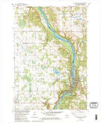 St. Croix Dalles 1978 topographic map thumbnail