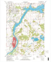 Sauk City 1975 topographic map thumbnail