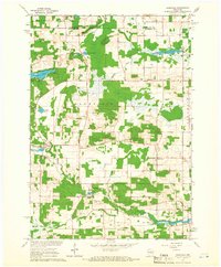 Saxeville 1961 topographic map thumbnail