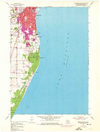Sheboygan South 1954 topographic map thumbnail