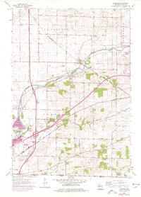 Shopiere 1961 topographic map thumbnail