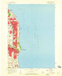 South Milwaukee 1958 topographic map preview