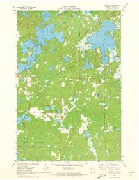 Spider Lake 1971 topographic map thumbnail