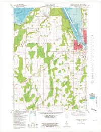 Sturgeon Bay West 1981 topographic map thumbnail