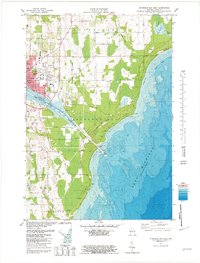 Sturgeon Bay East 1981 topographic map thumbnail