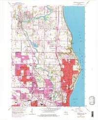 Thiensville 1958 topographic map thumbnail