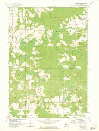 Tigerton NW 1970 topographic map thumbnail