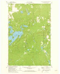 Upper Eau Claire Lake 1971 topographic map thumbnail