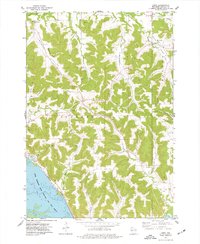 Urne 1974 topographic map preview