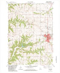 Viroqua 1983 topographic map thumbnail