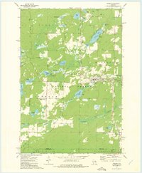 Wabeno 1972 topographic map thumbnail