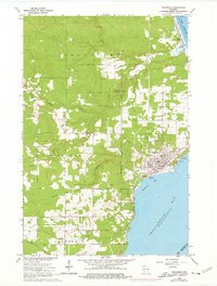 Washburn 1964 topographic map thumbnail