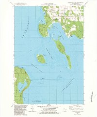 Washington Island SW 1982 topographic map thumbnail