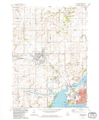 Waunakee 1983 topographic map thumbnail