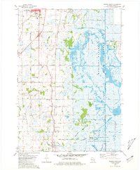 Waupun South 1980 topographic map thumbnail