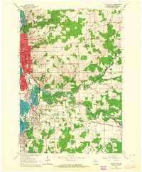 Wausau East 1963 topographic map thumbnail