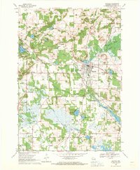 Wautoma 1968 topographic map thumbnail