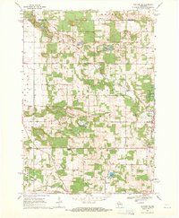 Wautoma NE 1968 topographic map thumbnail