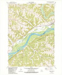 Wauzeka West 1983 topographic map preview