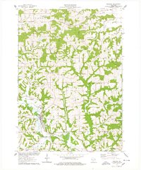 Wonewoc 1975 topographic map thumbnail