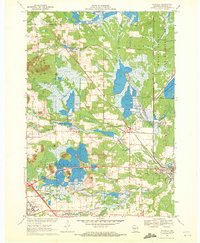 Wyeville 1970 topographic map thumbnail