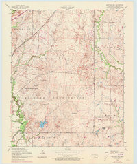 Arbuckle Hill 1956 topographic map thumbnail