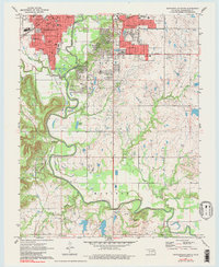 Bartlesville South 1971 topographic map preview