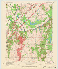 Catoosa 1963 topographic map thumbnail