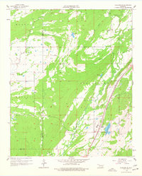 Coalgate SE 1957 topographic map thumbnail