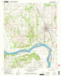 Coweta 1963 topographic map thumbnail