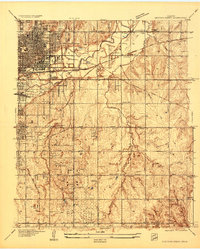 Crutcho Creek topographic map thumbnail