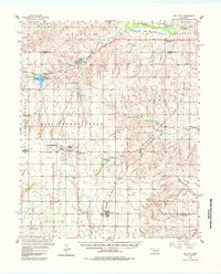Dill City 1957 topographic map thumbnail