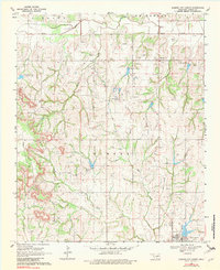 Elmore City North 1969 topographic map thumbnail