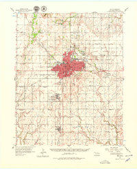 Enid 1956 topographic map thumbnail