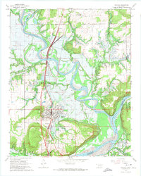 Eufaula 1963 topographic map thumbnail