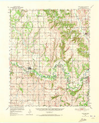 Fort Cobb 1951 topographic map thumbnail