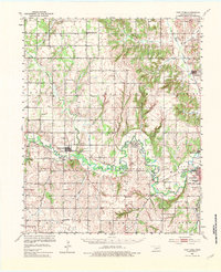 Fort Cobb 1951 topographic map thumbnail