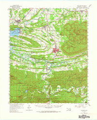 Heavener 1959 topographic map thumbnail
