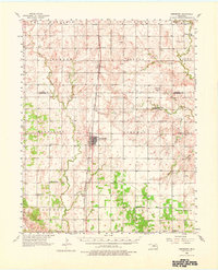 Hennessey 1956 topographic map thumbnail